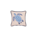 Blue Sea Turtle Pillow