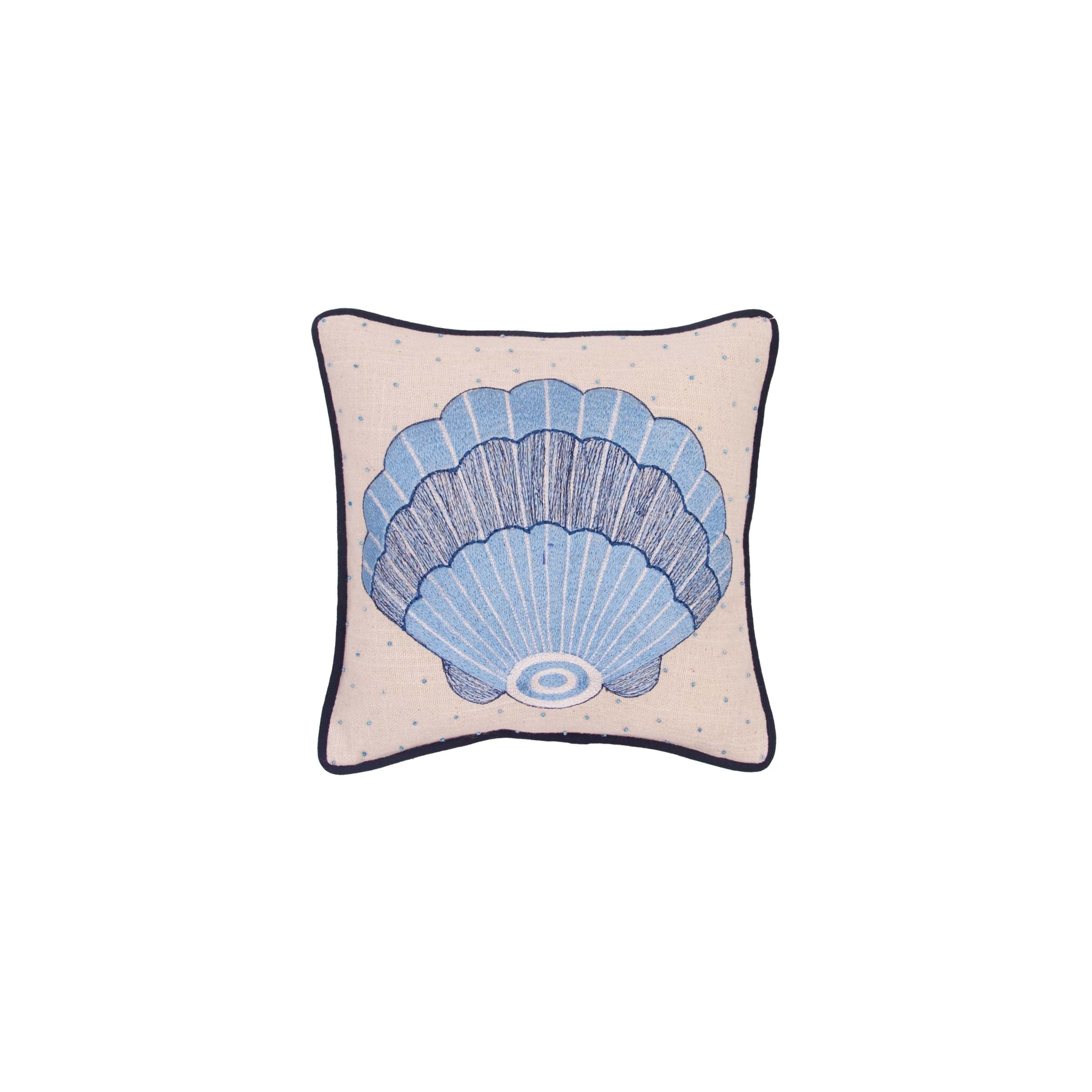 Blue Shell Pillow