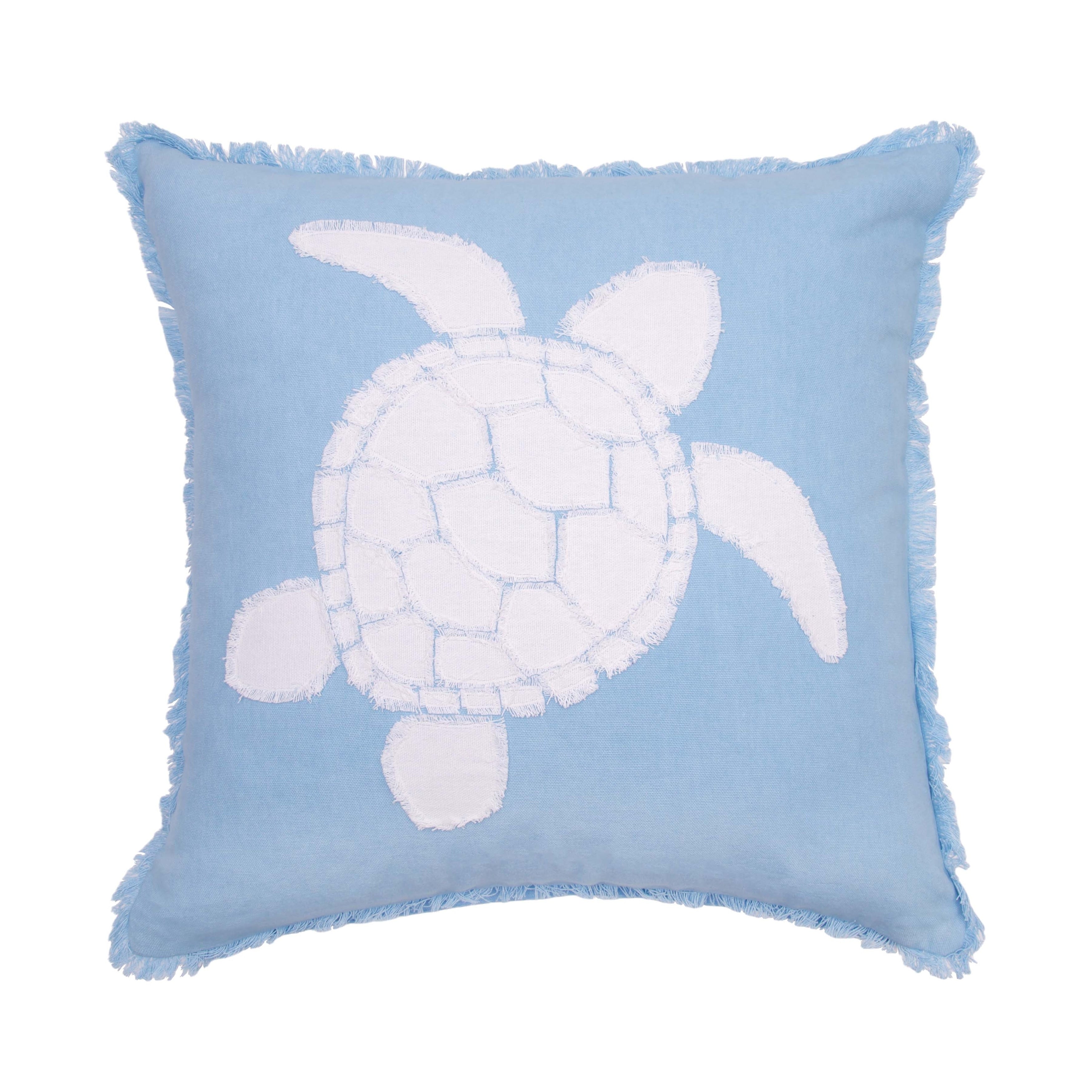 Blue Turtle Pillow