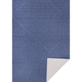 Blue White Traverse Stripes Indoor Outdoor Rug