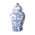 Blue White Magnolia Pheasant Porcelain Temple Jar 12X12X20