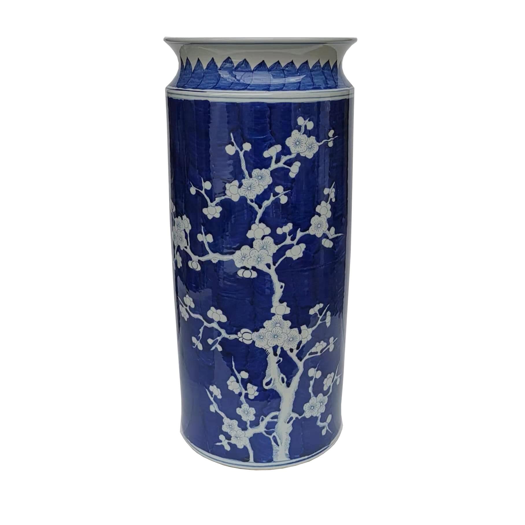 Blue White Plum Blosoom Umbrella Stand
