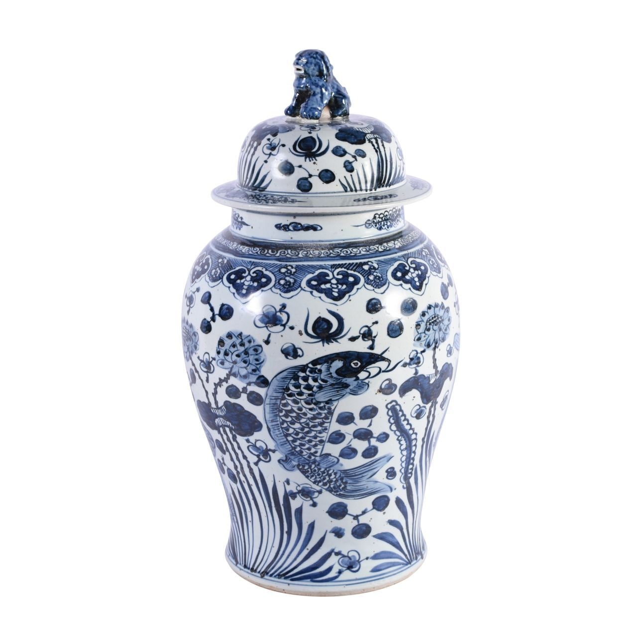 Fish Temple Decorative Jar