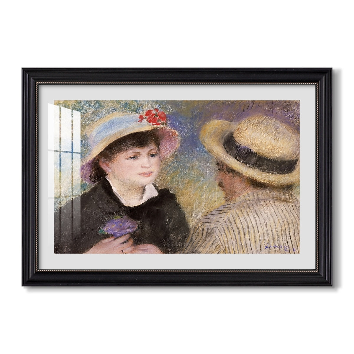 Boating Couple C 1881 Pierre Auguste Renoir Custom Framed Print