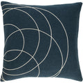 Decorative Liana 22 Inch Feather Down Polyester Filled Throw Pillow