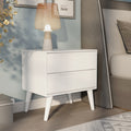 Carson Carrington Bodo Mid Century Modern 2 Drawer Nightstand