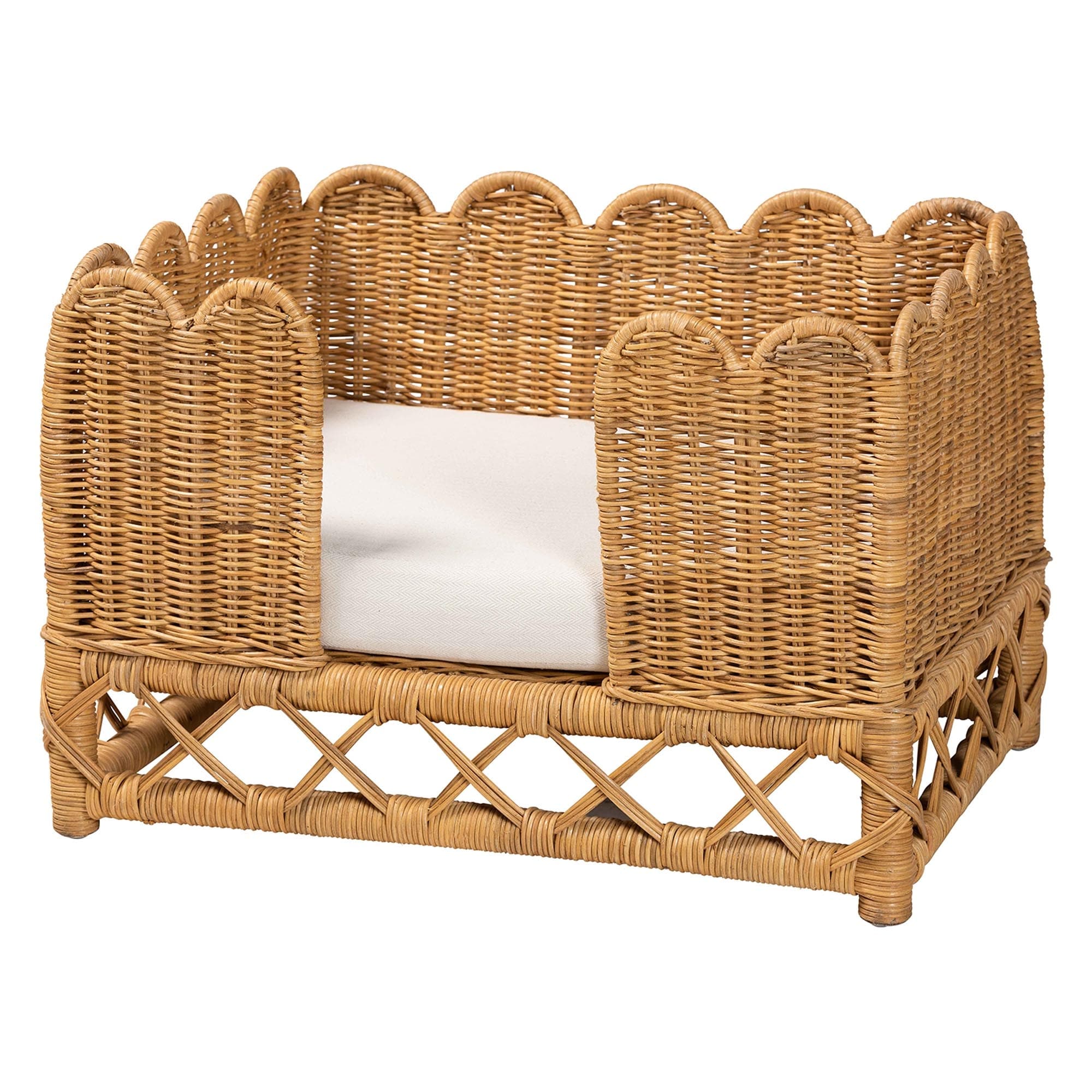 Bohemian Pet Bed Constructed From Natural Rattan