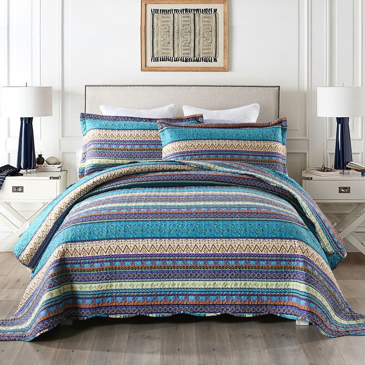 Bohemian Quilt Bedspread Set