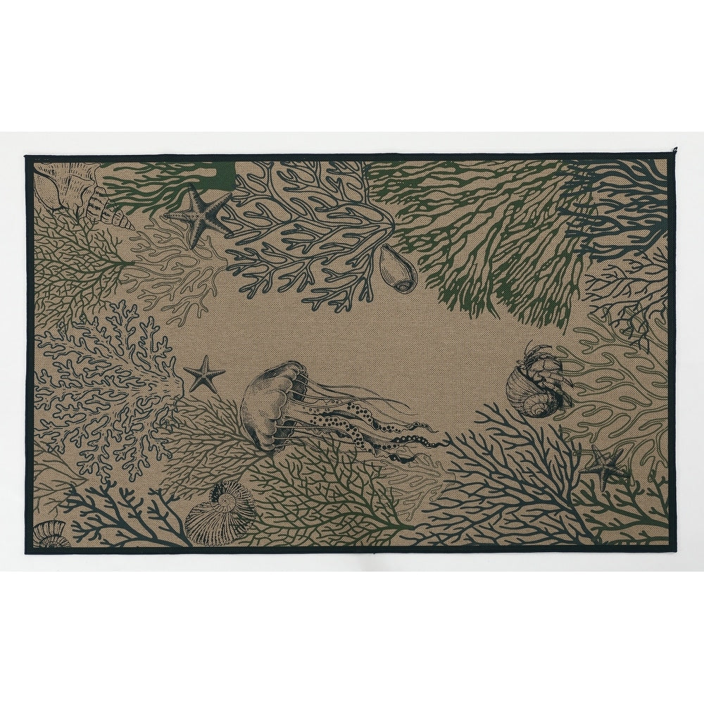 Boho Animal Area Rugs Indoor Outdoor Area Rug Washable Non Slip Rugs 0.16 In Thick
