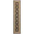 Ziegler Peshawar Jama Gray Beige Hand Knotted Wool Rug 26 X 108 26 X 108