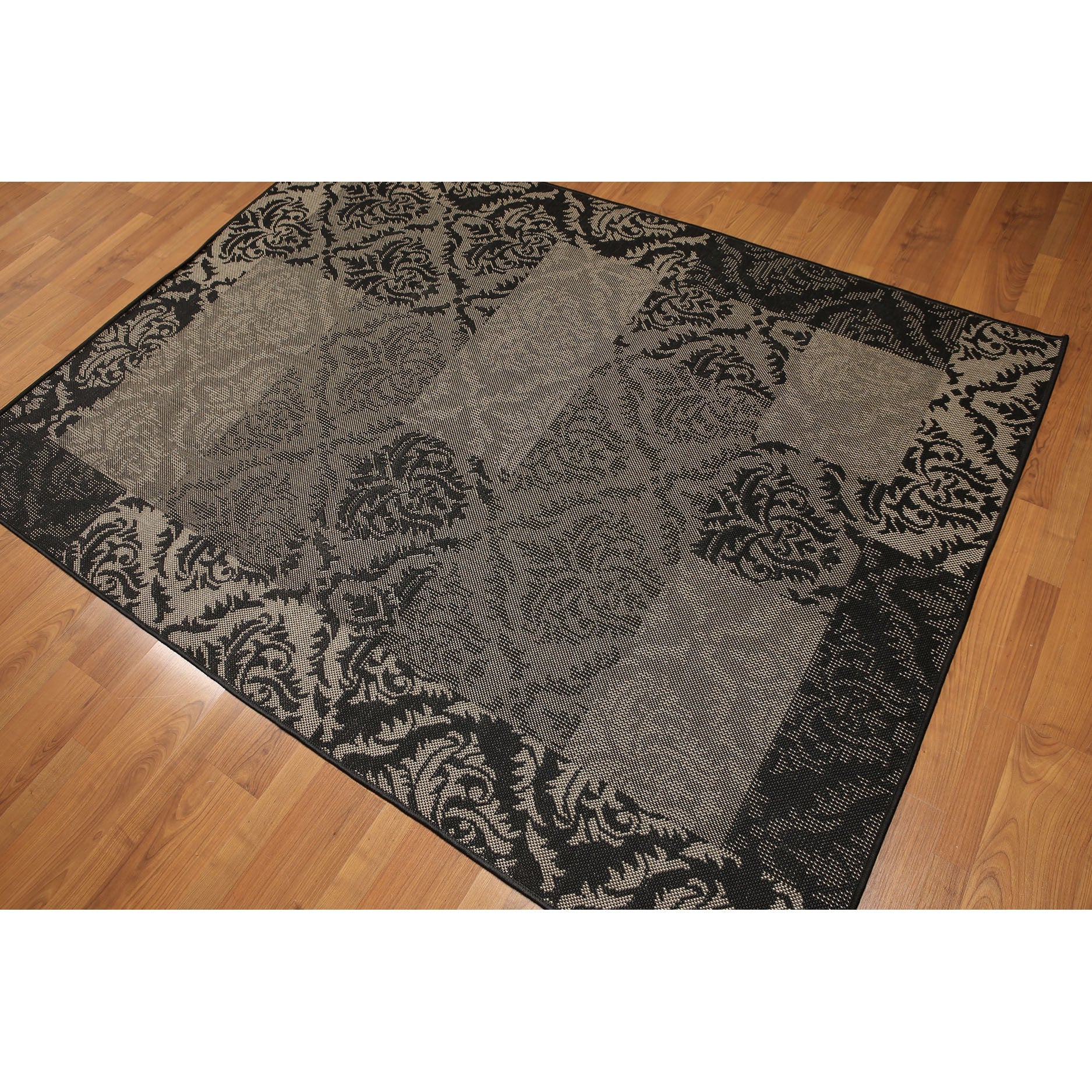 Boho Shabby Chic Industrial Damask Machine Made Indoor Outdoor Turkish Dhurry Rug Multi Color