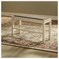 Bolanburg Casual Dbl Counter Upholstered Bench White
