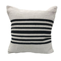 Bold Black Striped Throw Pillow