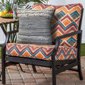 Bold Textured Navy Throw Pillow