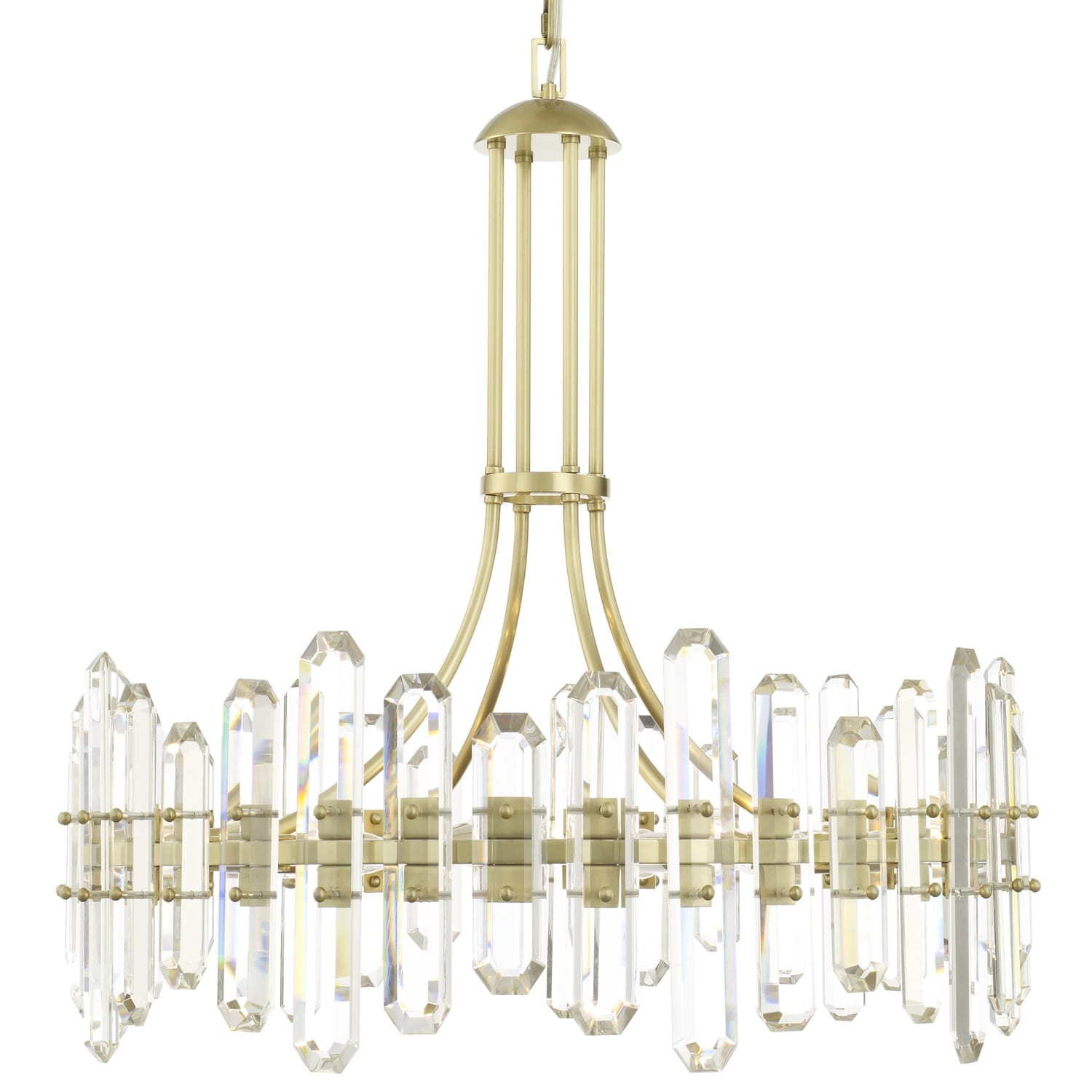 Bolton 12 Light Aged Brass Chandelier