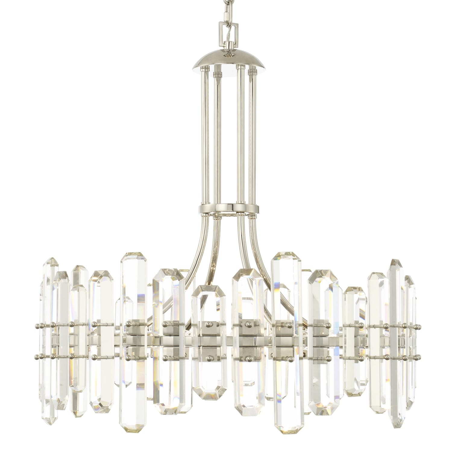 Bolton 6 Light Polished Nickel Chandelier