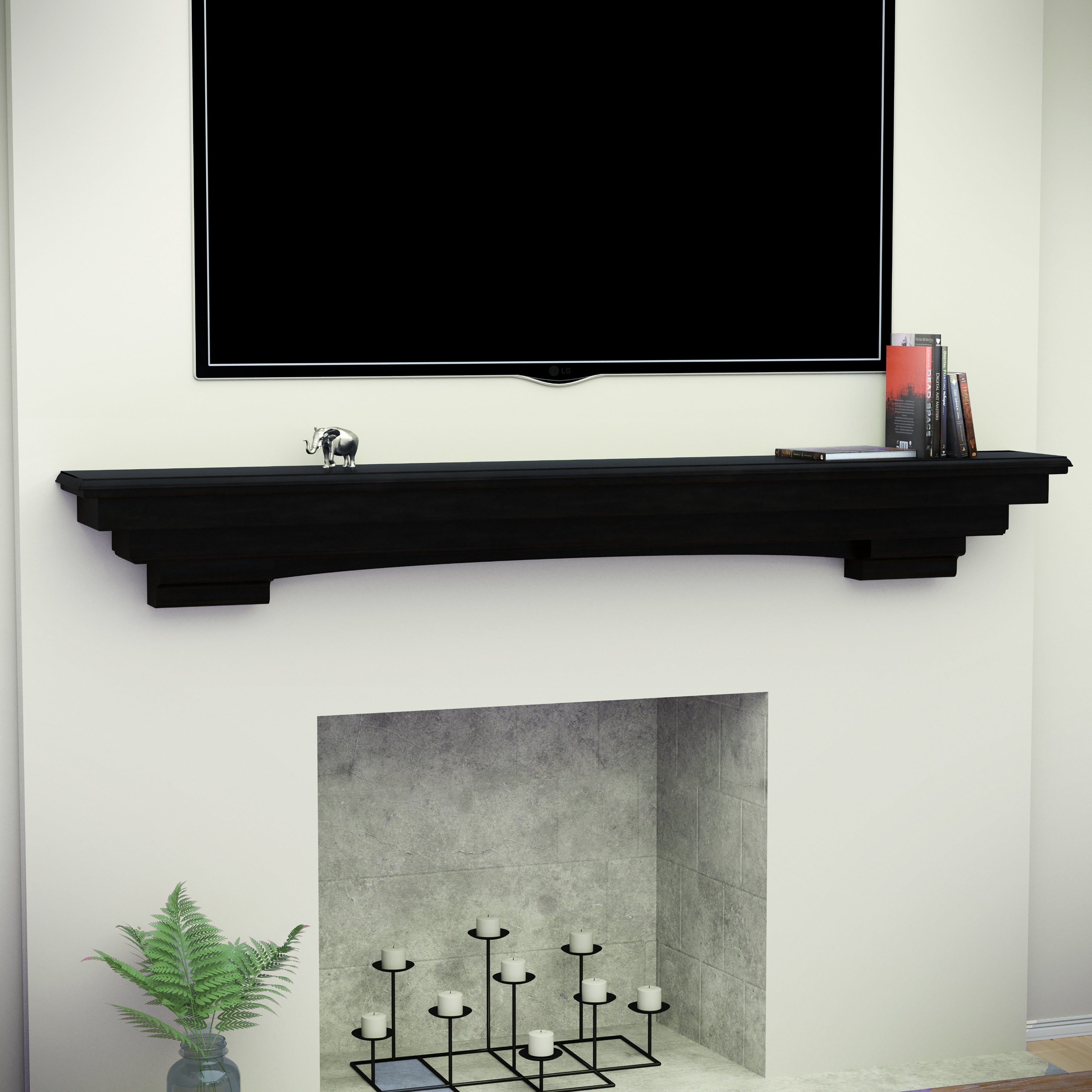 Harper Blvd Bonclary Fireplace Mantel Shelf