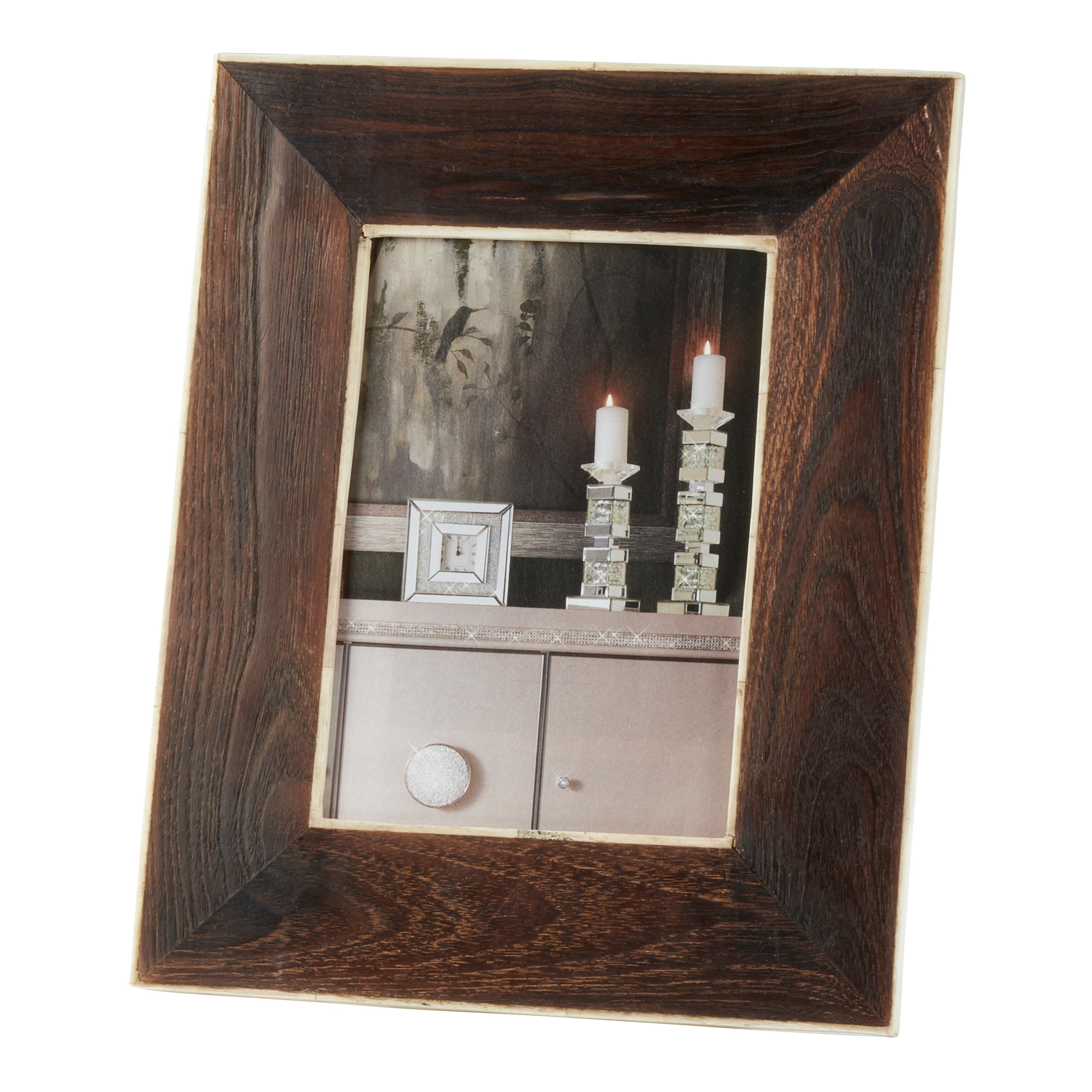 Bone And Wood Photo Frame