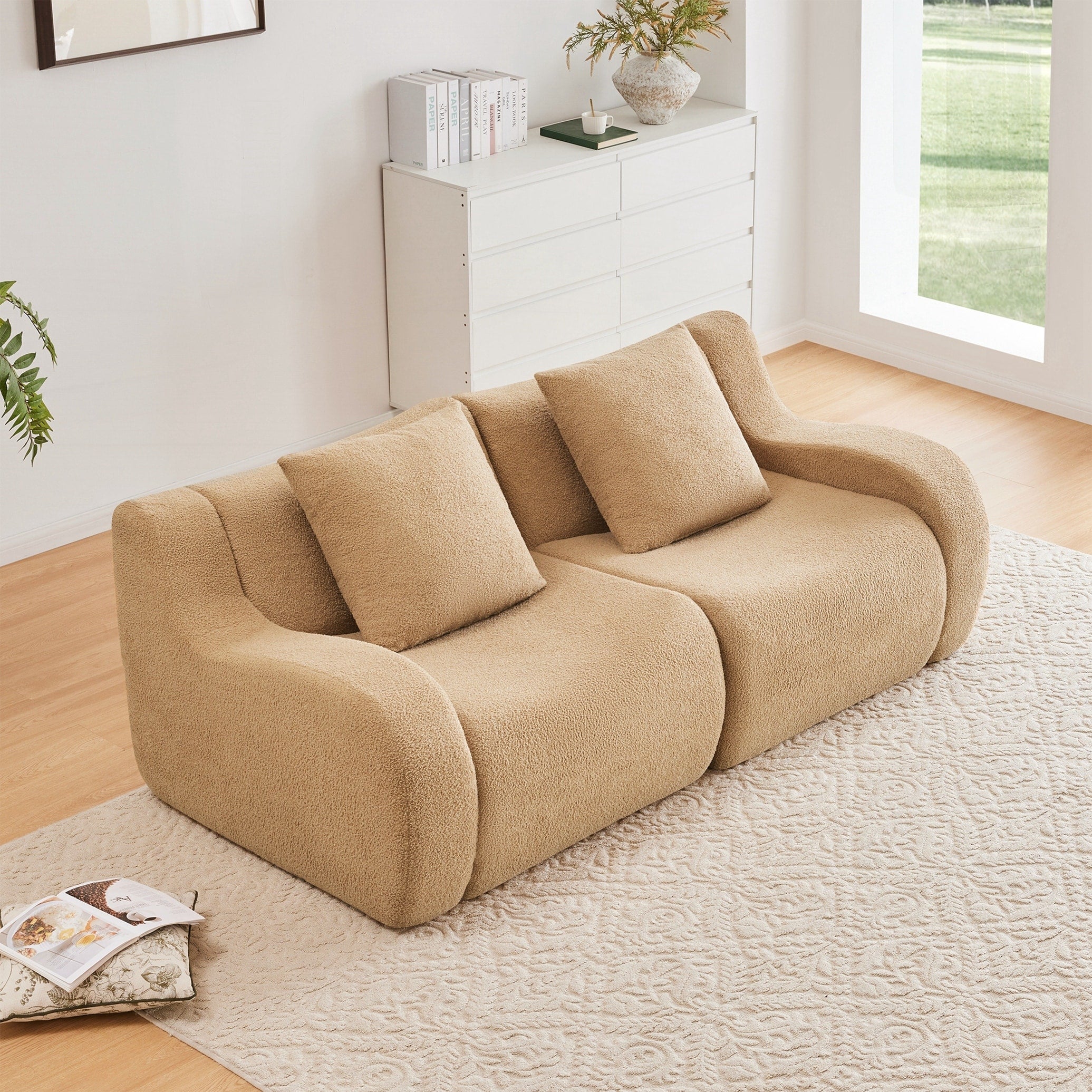 Boneless Sofa No Assembly Required Streamlined Design