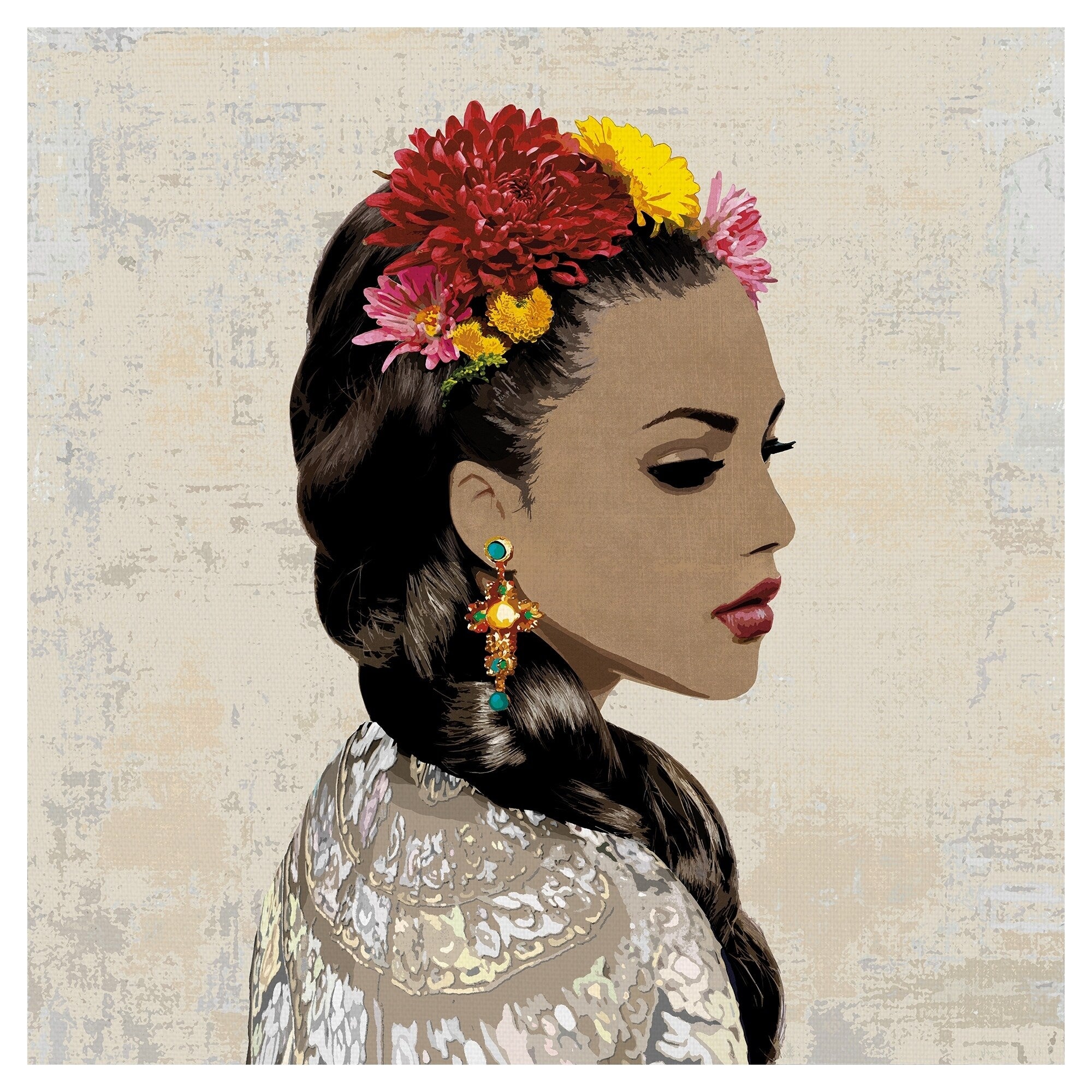 Bonita De Flores By Mark Chandon Canvas Art Print
