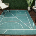 Bonomi Abstract Contemporary Indoor Outdoor Area Rug