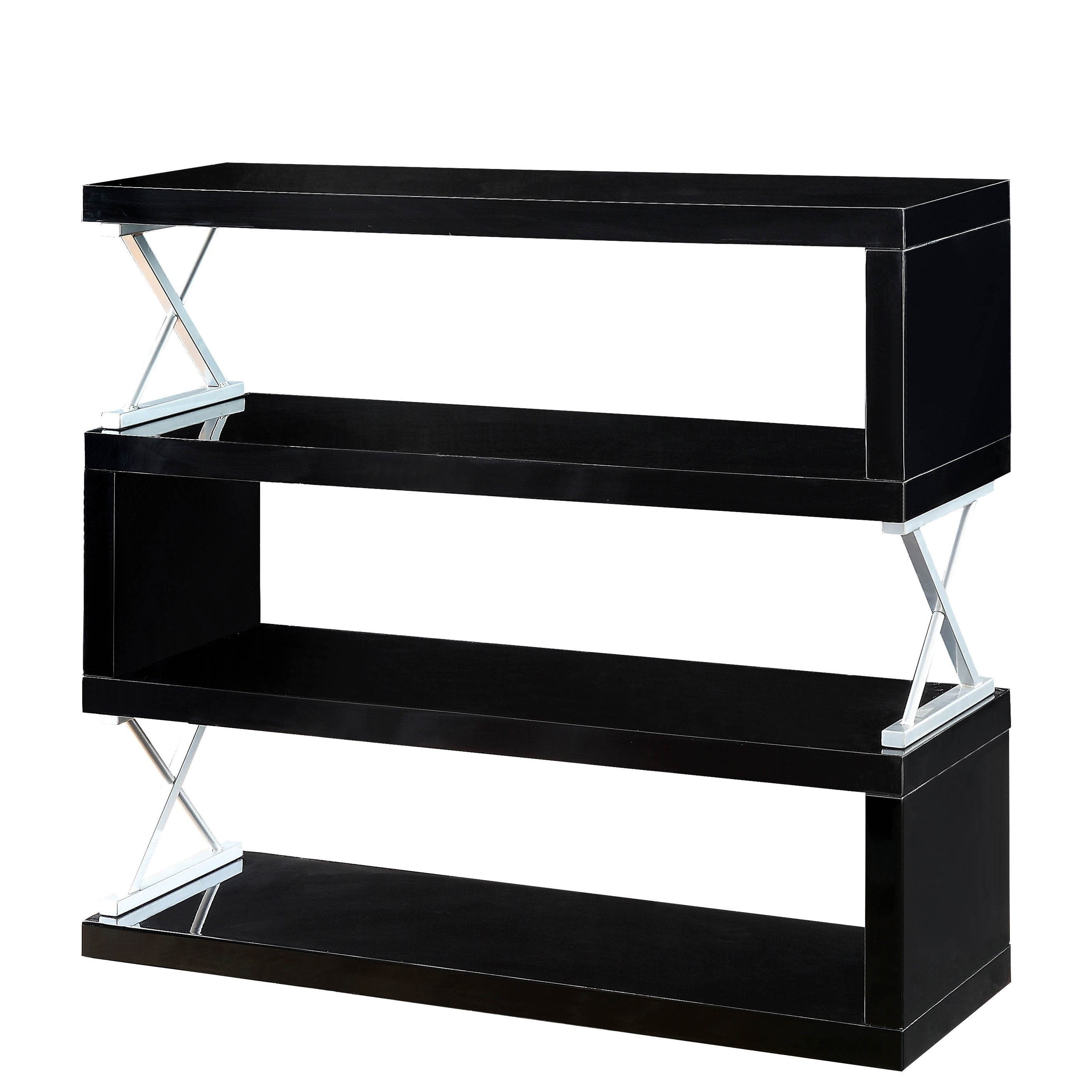 Furniture Of America Booker Contemporary 4 Tier Open Bookcase