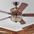 Boot Rustic Bronze 52 Inch 5 Blade Ceiling Fan