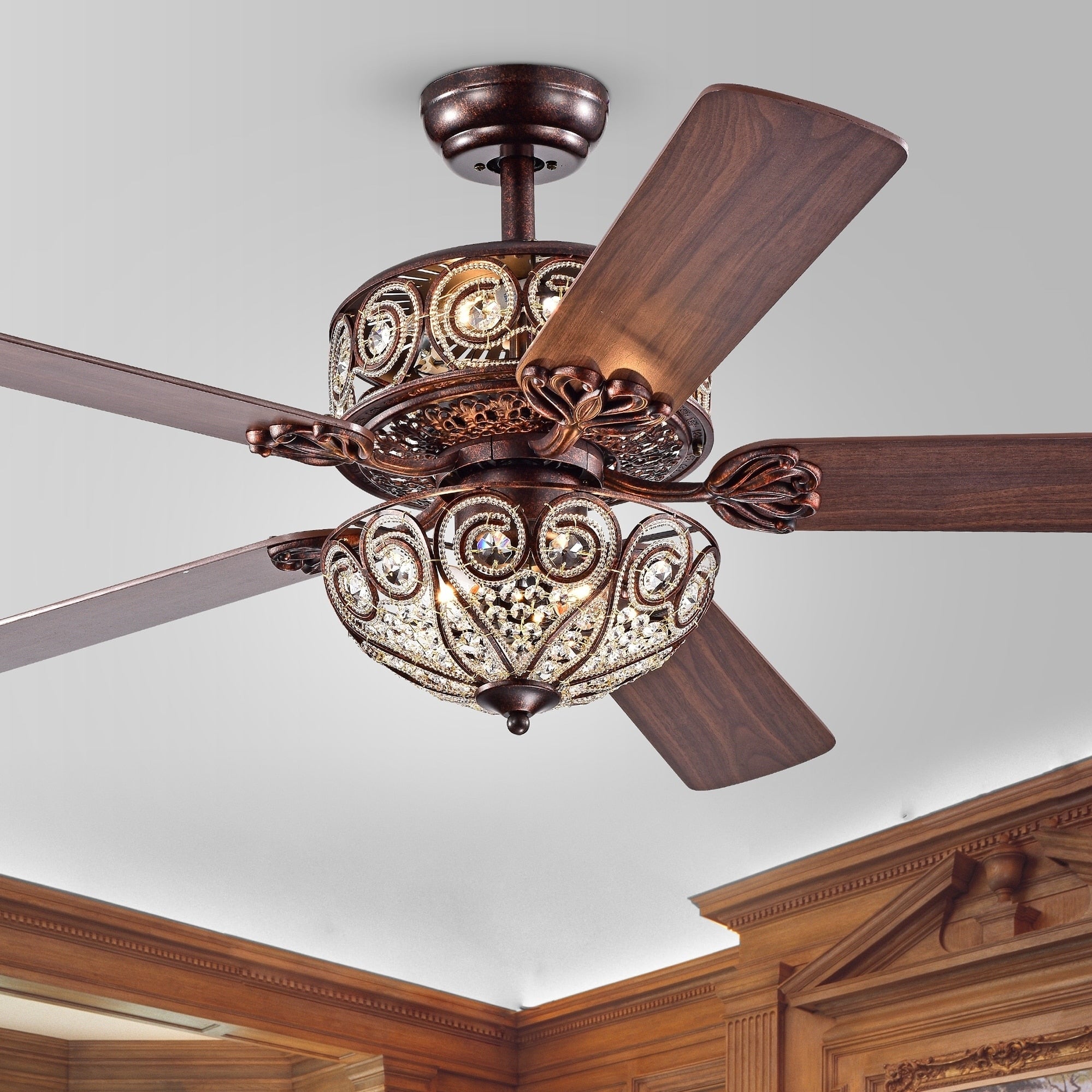 Boot Rustic Bronze 52 Inch 5 Blade Ceiling Fan
