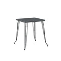 Boraam Carson Square Grey Metal Pub Table