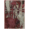 Style Haven Bordeaux Canvas Red Beige Area Rug 86 X 117 86 X 117