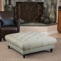 Bordeaux Vapor Fabric Ottoman By Christopher Knight Home