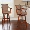 Powell Bordeaux Warm Cherry Swivel Bar Stool 30 Seat Height