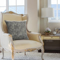 Bordered Modern Rustic Throw Pillow