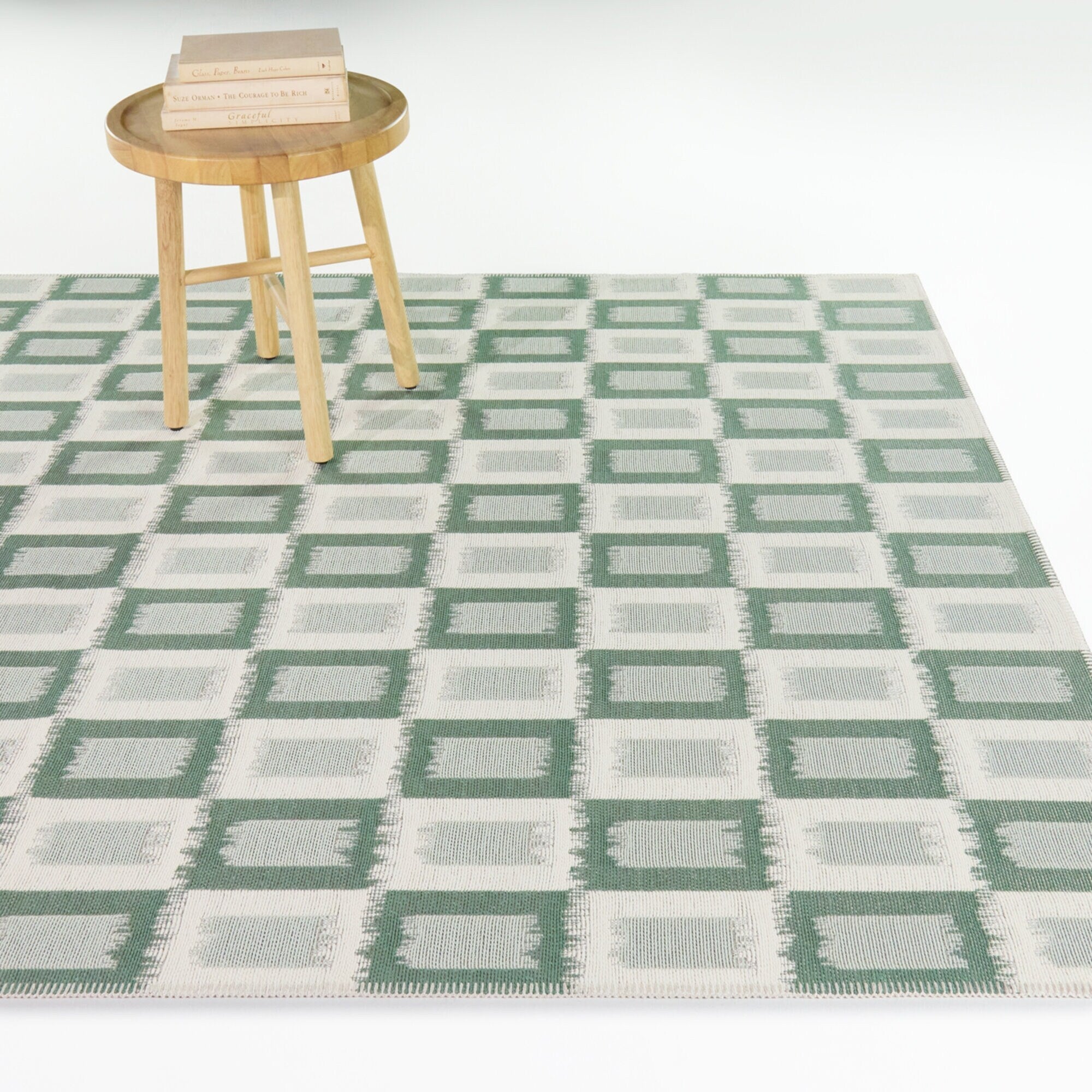 Borreson Modern Ikat Indoor Outdoor Area Rug