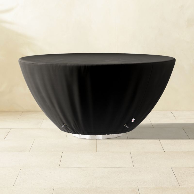 Boscoe 60in Round White Concrete Indoor/Outdoor Dining Table