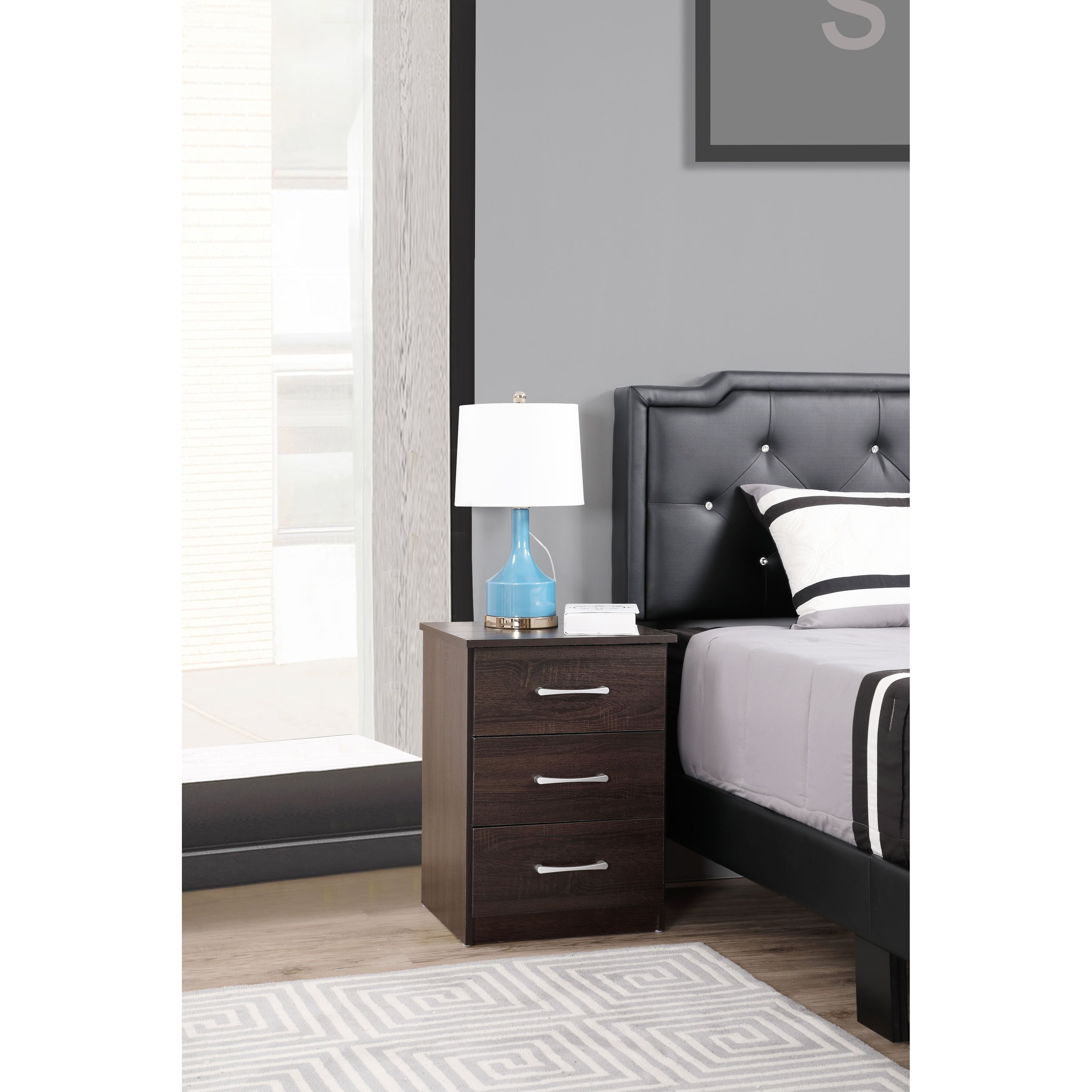 Glory Furniture Boston G023 N Nightstand Gray