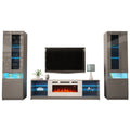 Boston Wh01 Electric Fireplace Modern Wall Unit Entertainment Center