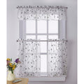 Botanical Embroidery Valance And Tier Pair Curtain Collection