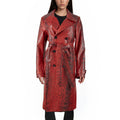 Bottega Embossed Leather Coat