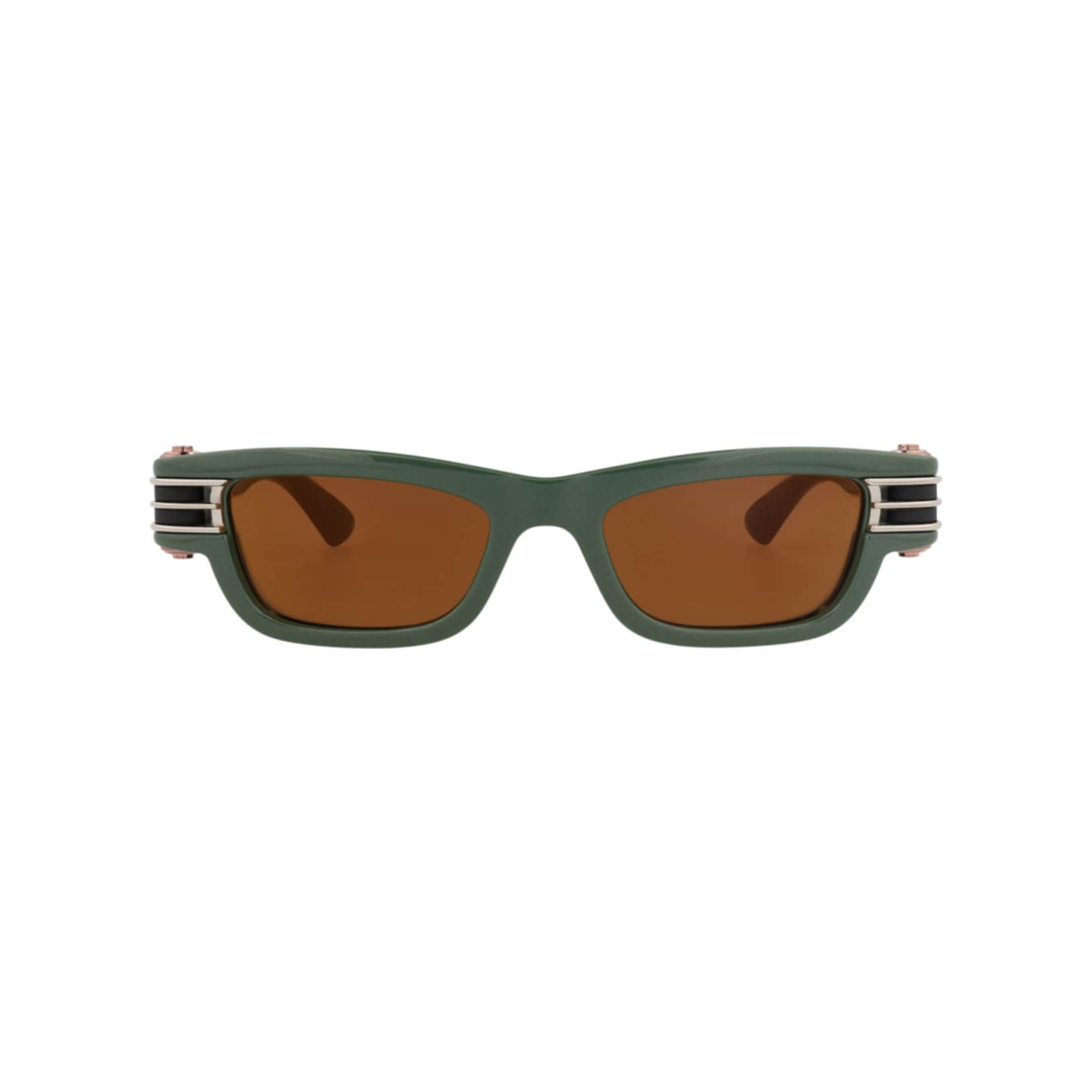 Bottega Veneta Square Frame Injection Sunglasses