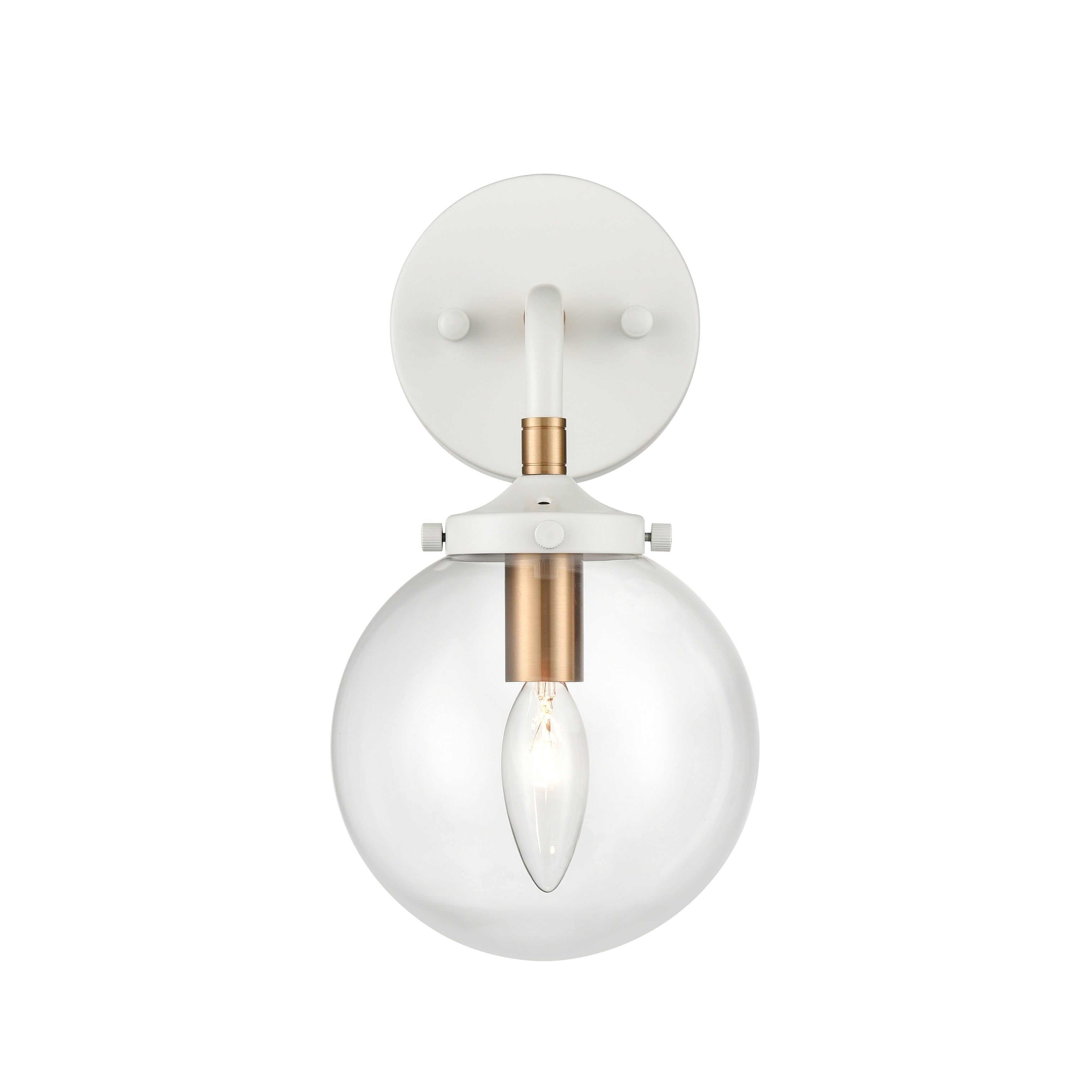 Boudreaux 6 Wide 1 Light Vanity Light Matte White 6 Inch Tall