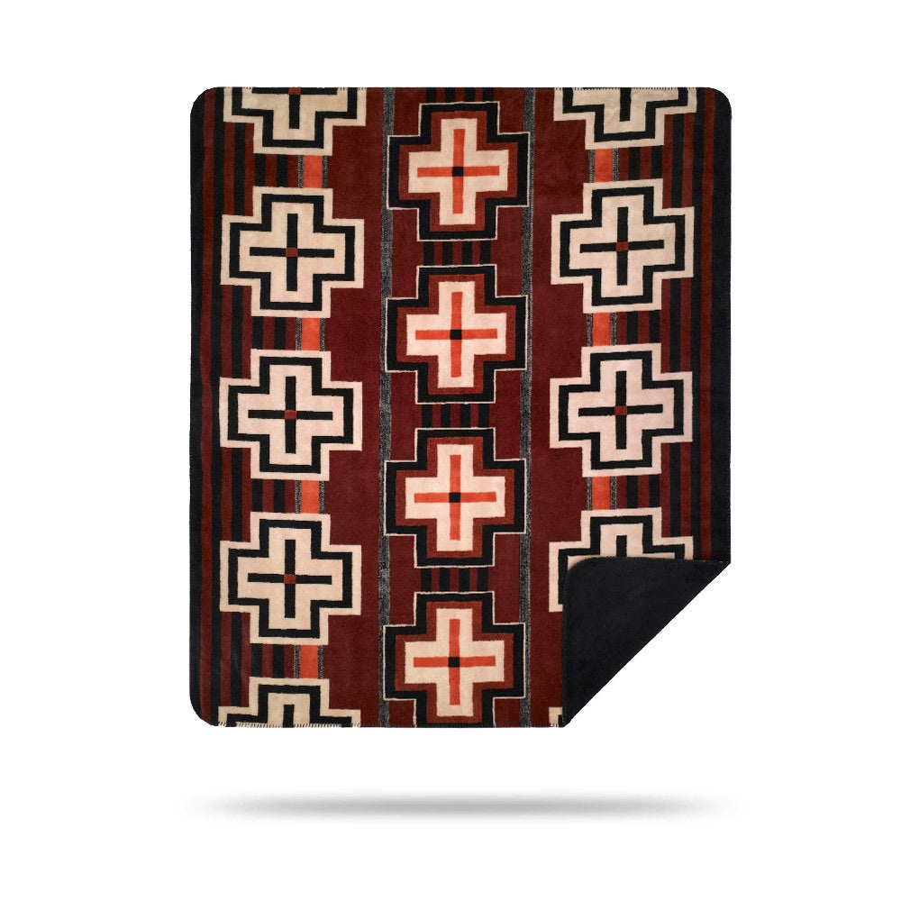 Denali Bounty Red Black Blanket 60X70