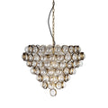 Bouquet Textured Glass Antiqued Finish Chandelier N A