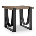 Bowden Industrial Rustic Honey Rectangular End Table