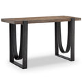 Bowden Industrial Rustic Honey Rectangular Entryway Table