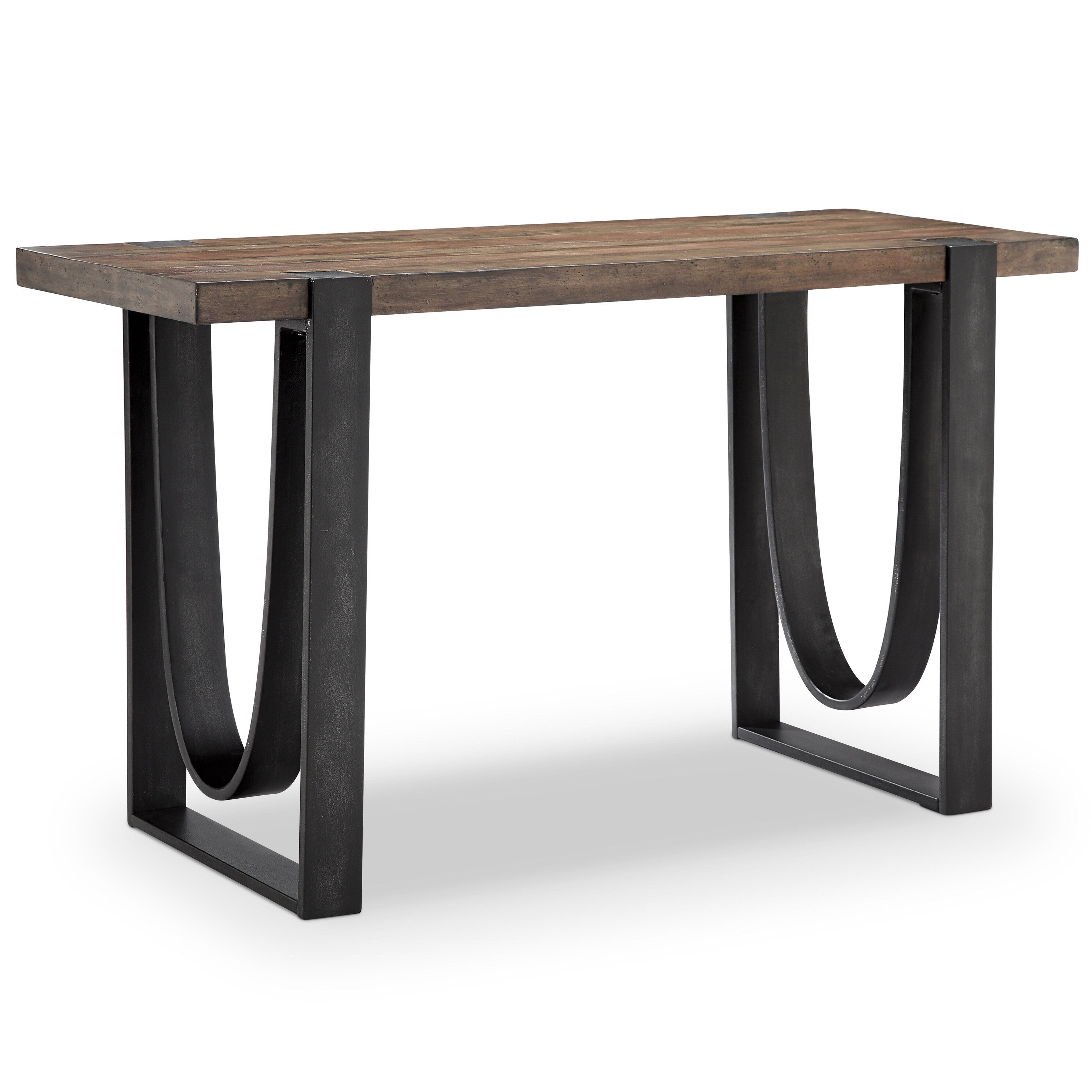 Bowden Industrial Rustic Honey Rectangular Entryway Table
