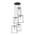 Box 21 Inch Wide 5 Light Pendant In Oil Rubbed Bronze 21In W X 19In D X 63In H