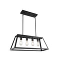 Boxie 4 Light Pendant Light In Matte Black