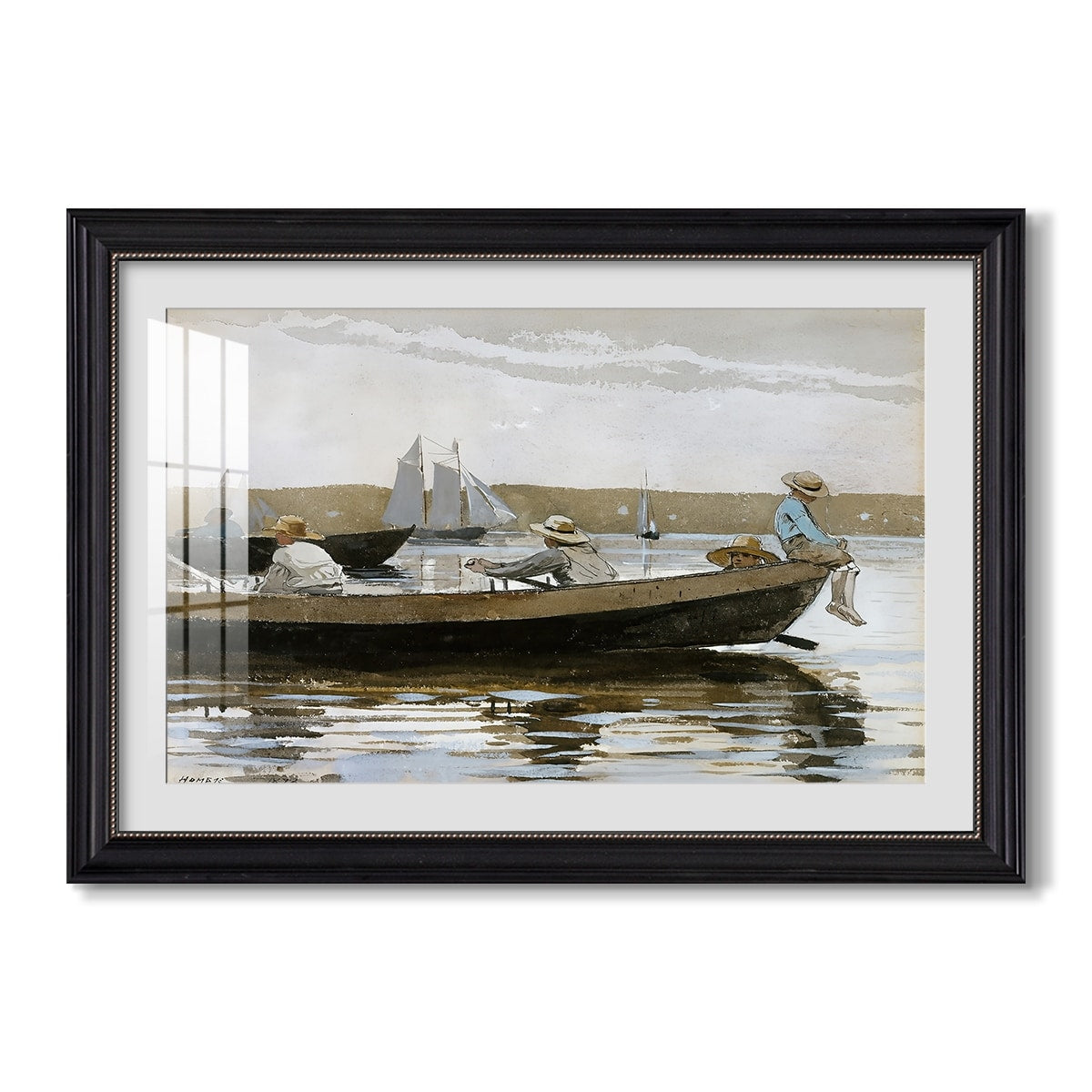 Boys In A Dory 1873 Winslow Homer Custom Framed Print