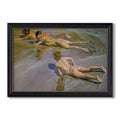 Boys On The Beach 1909 Joaquin Sorolla Custom Framed Canvas